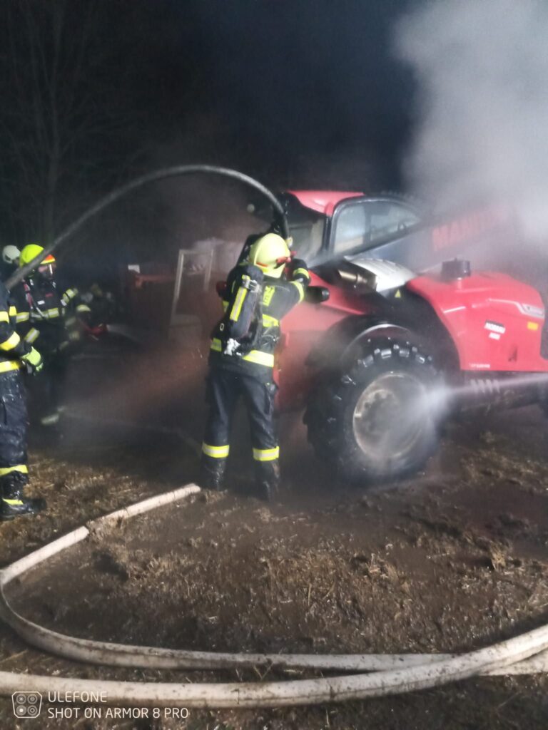 požár manipulátoru