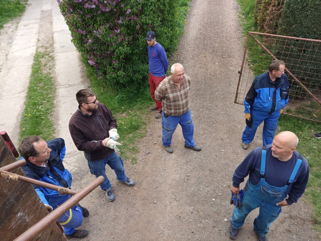 sběr železného šrotu