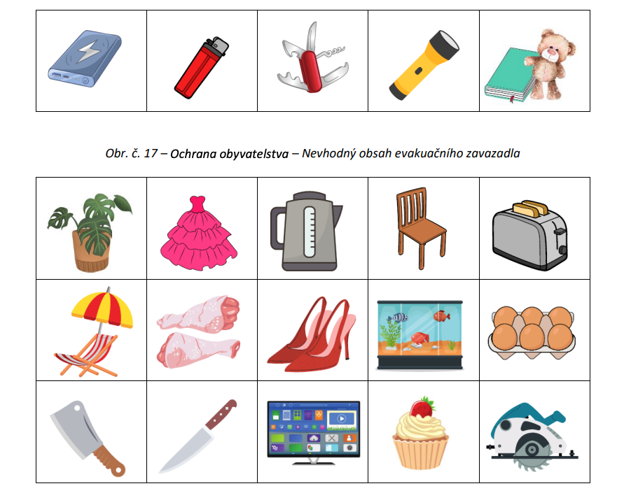 evakuační zavazadlo